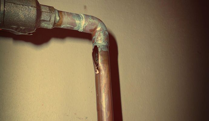 Burst pipe repair services