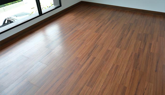 Repaired wood floor